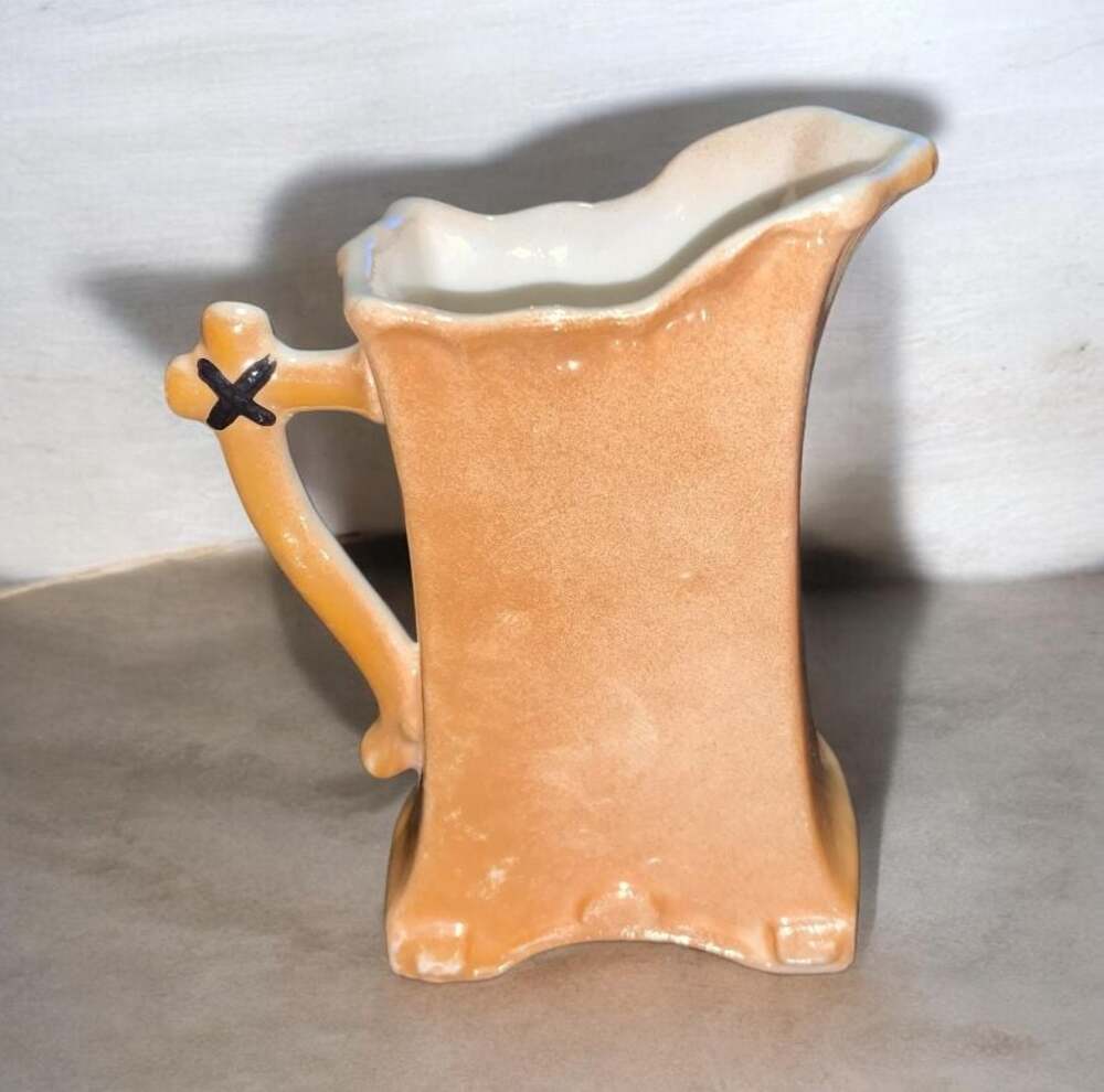 Vintage Porcelain Pitcher Creamer Made in Czechoslovakia Lusterware Glaze